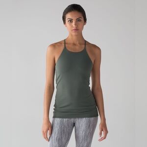Lululemon Sun Setter Tank Size 8 In Dark Forest